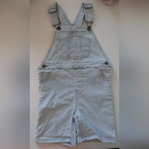 Wonder Nation Blue and White Striped Overalls